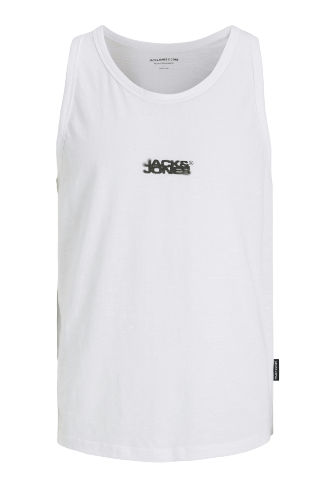 JCOSAGO SMALL LOGO SLUB TANK TOP 12276727 BRIGHT WHITE